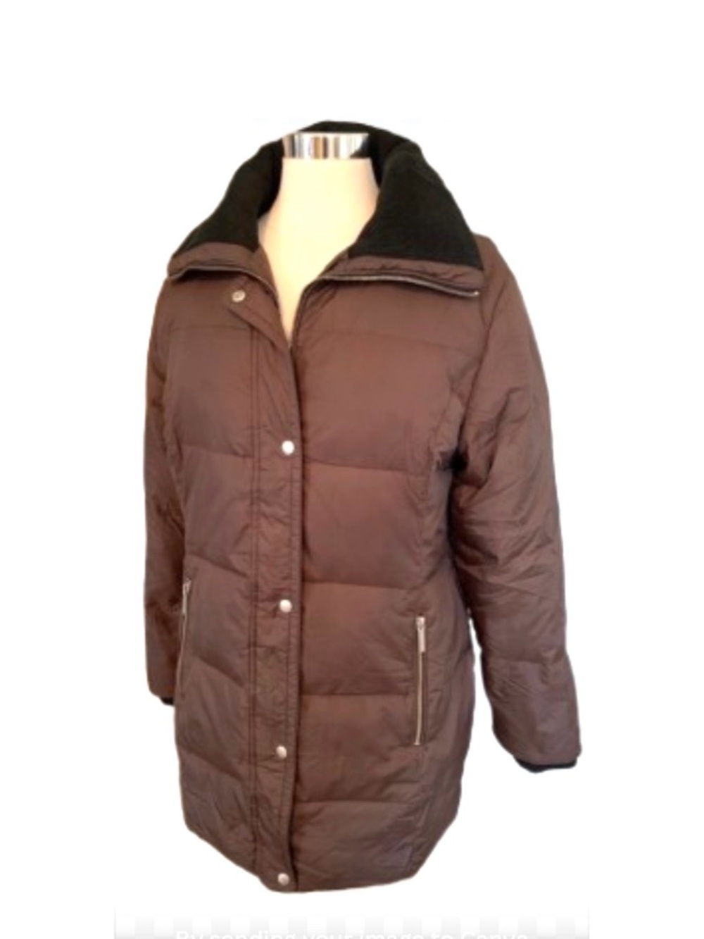 Michael Kors Down coat overcoat Quilted Brown oversized Women’s Warm winter M